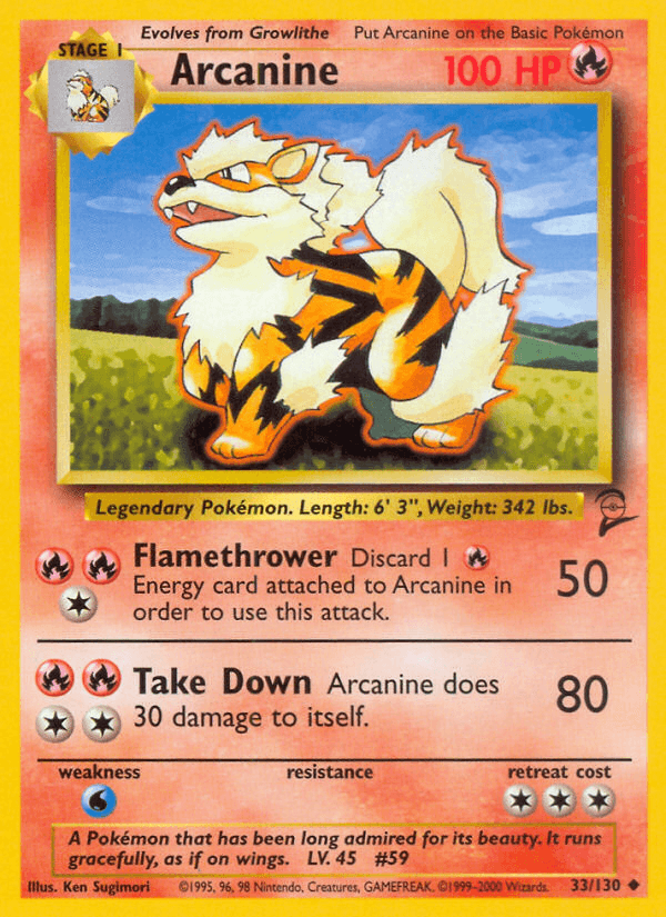 Arcanine Base Set 2