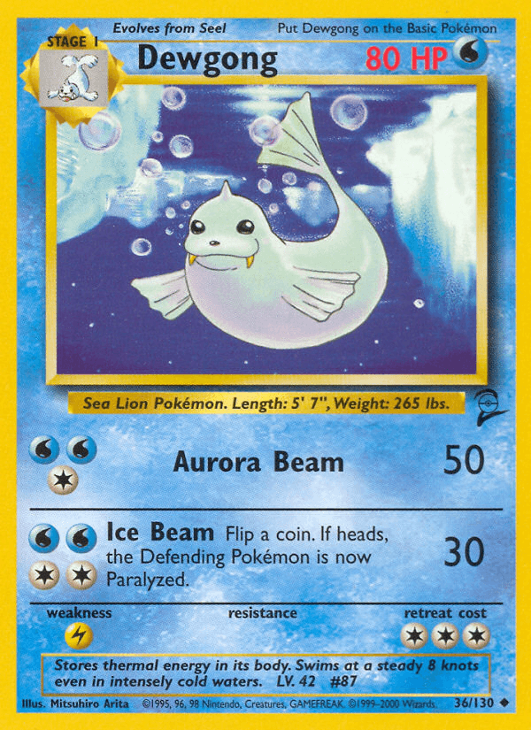 Dewgong Base Set 2