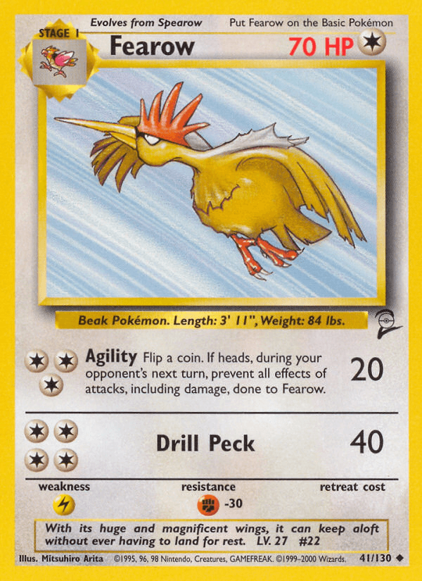 Fearow Base Set 2