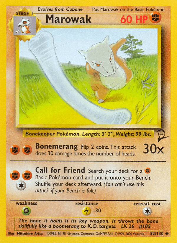 Marowak Base Set 2