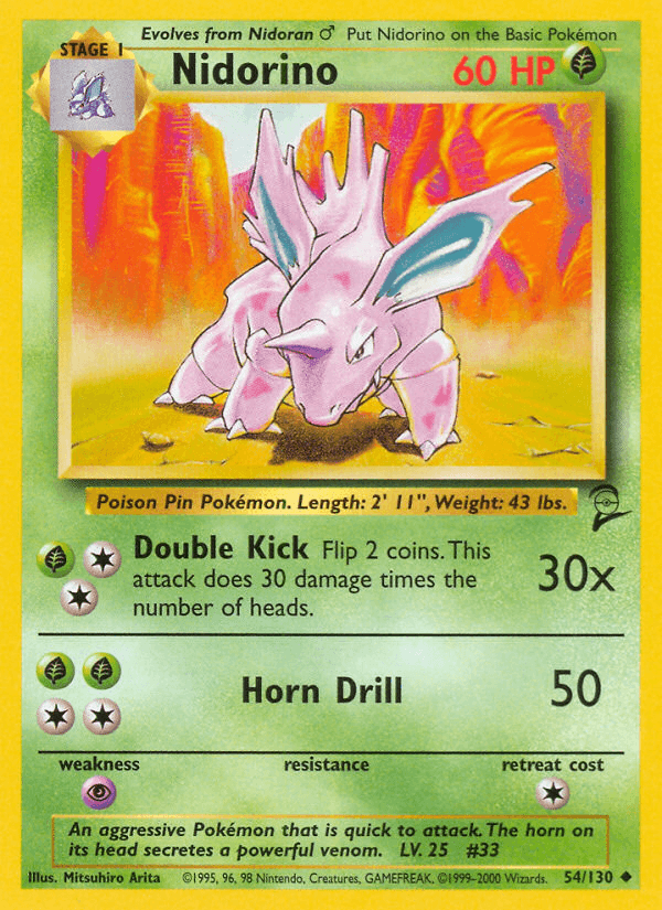 Nidorino Base Set 2