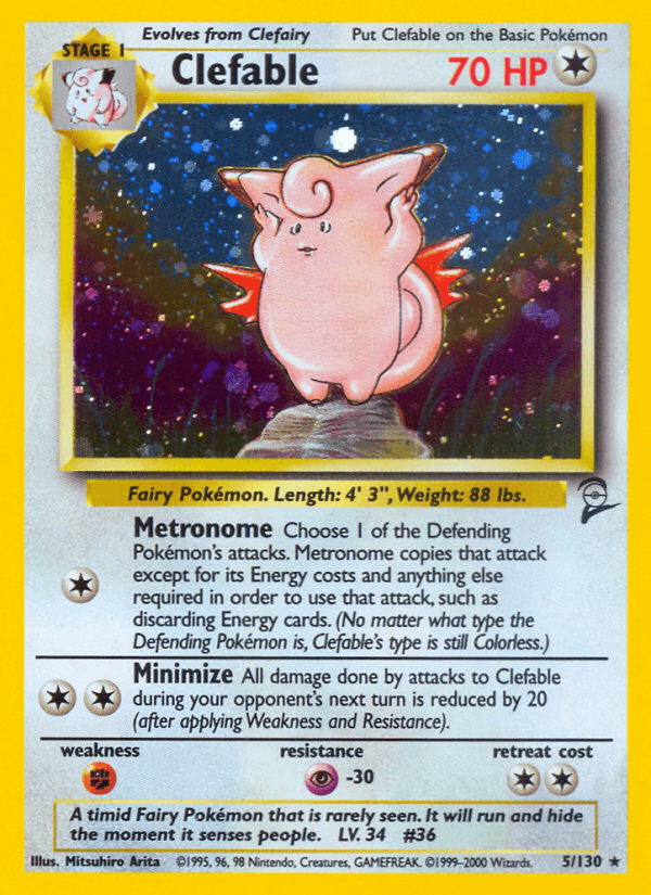 Clefable Base Set 2