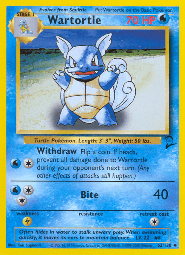 Wartortle Base Set 2