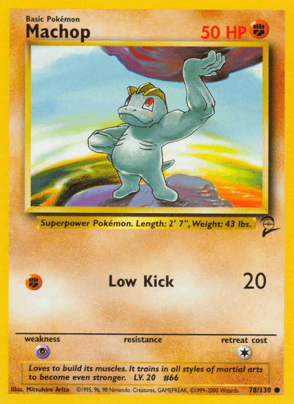 Machop Base Set 2