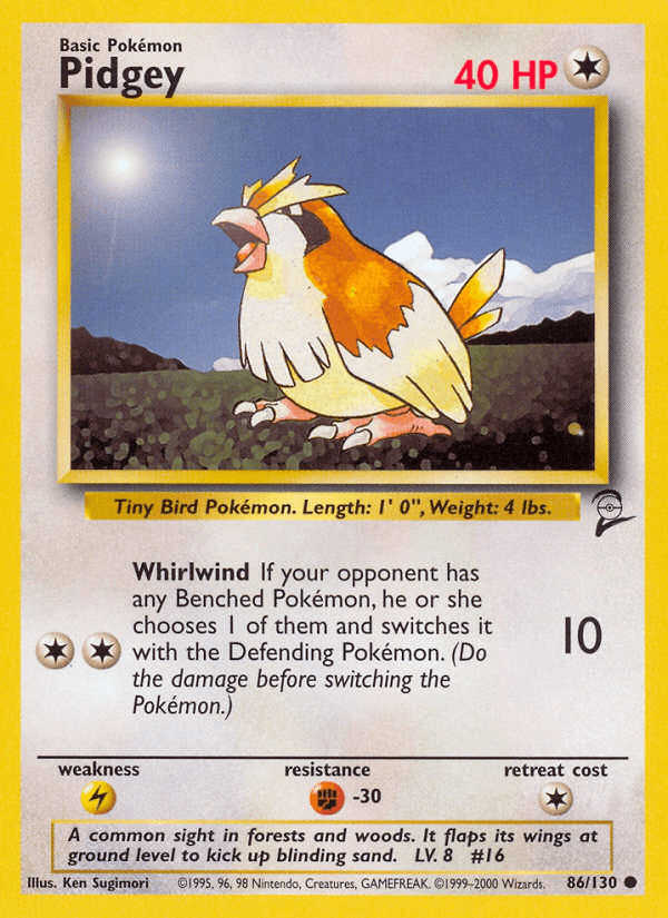 Pidgey Base Set 2