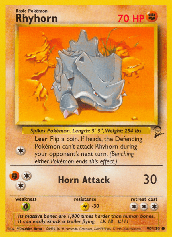 Rhyhorn Base Set 2
