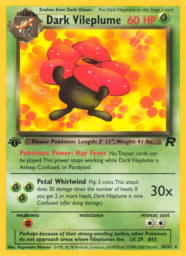 Dark Vileplume Team Rocket