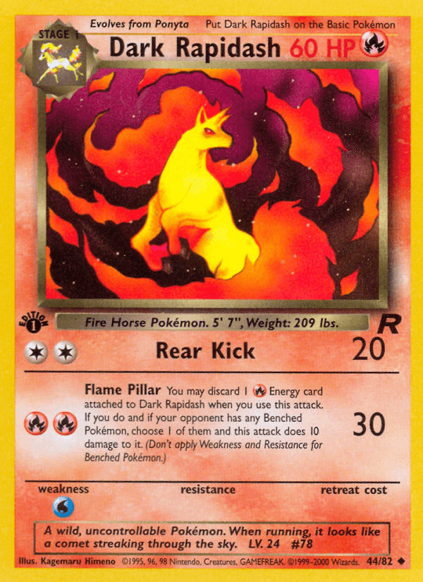 Dark Rapidash Team Rocket