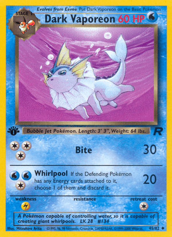 Dark Vaporeon Team Rocket