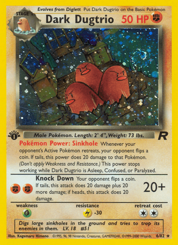 Dark Dugtrio Team Rocket