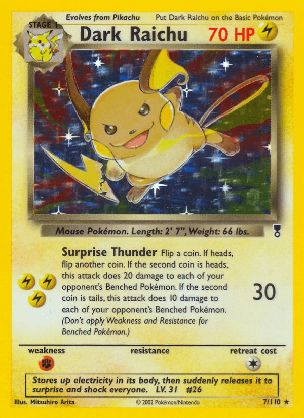 Dark Raichu Legendary Collection