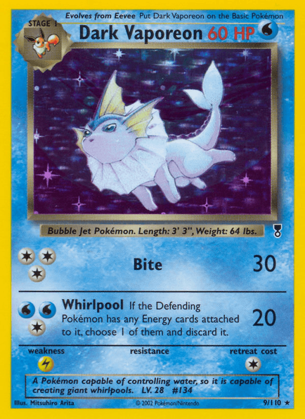 Dark Vaporeon Legendary Collection