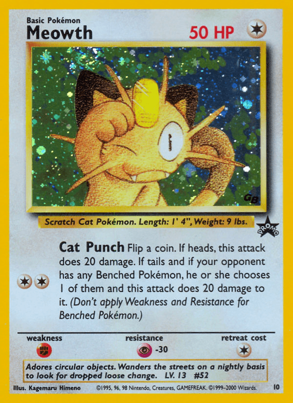 Meowth Wizards Black Star Promos