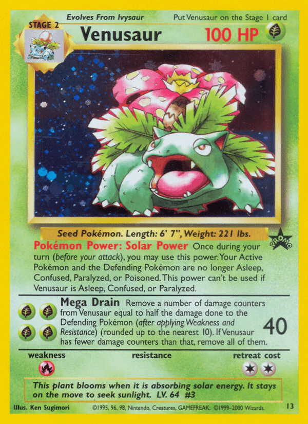Venusaur Wizards Black Star Promos
