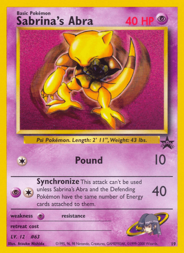 Sabrina's Abra Wizards Black Star Promos