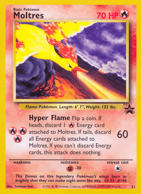 Moltres Wizards Black Star Promos