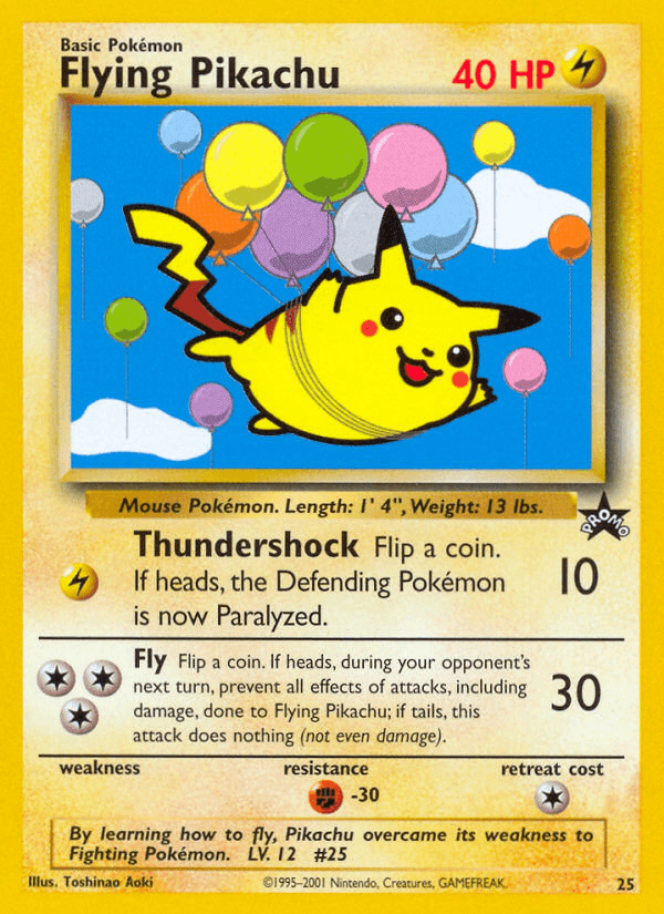Flying Pikachu Wizards Black Star Promos