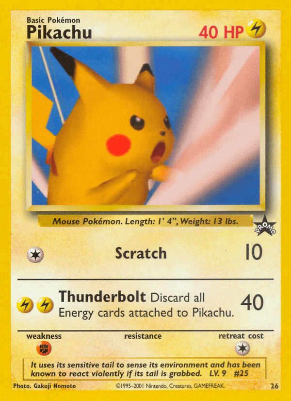 Pikachu Wizards Black Star Promos