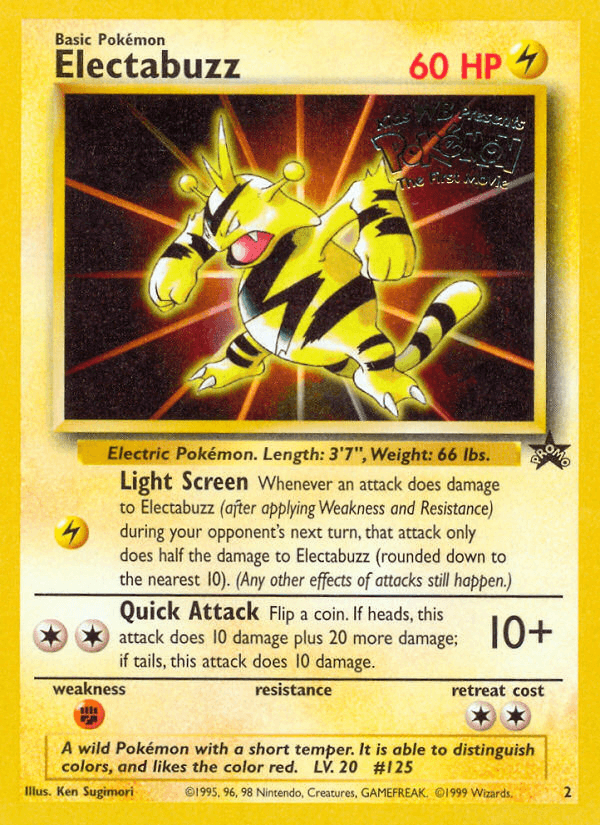Electabuzz Wizards Black Star Promos