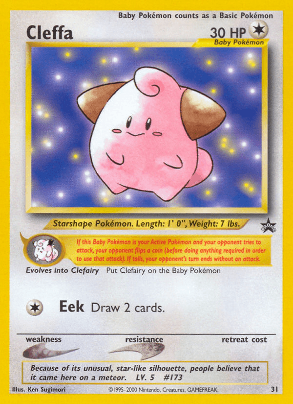 Cleffa Wizards Black Star Promos