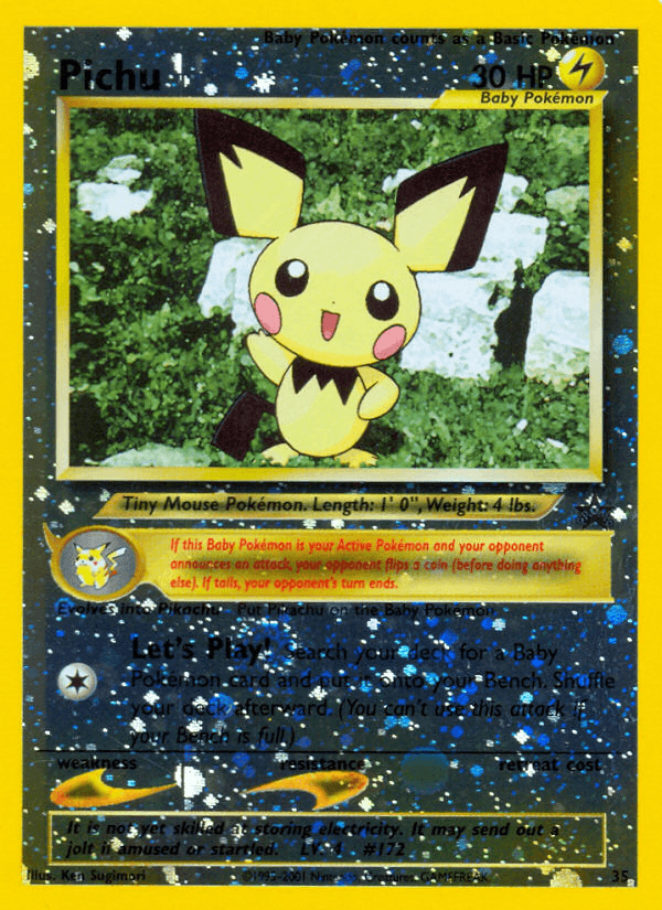Pichu Wizards Black Star Promos