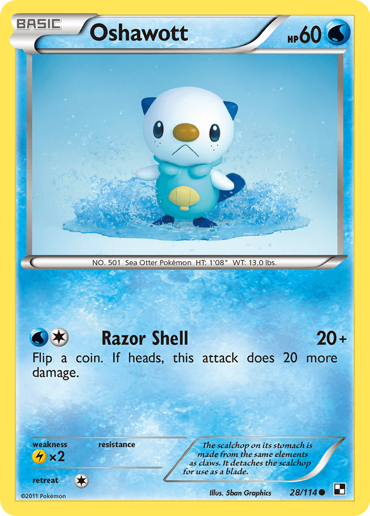 Oshawott Black & White