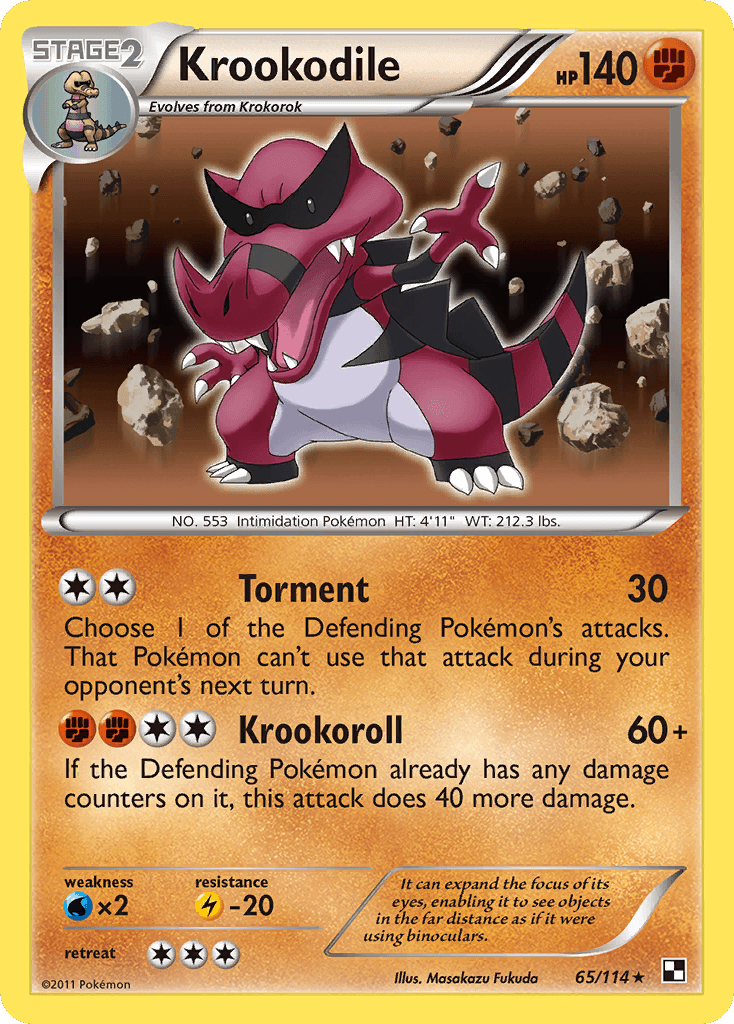 Krookodile Black & White