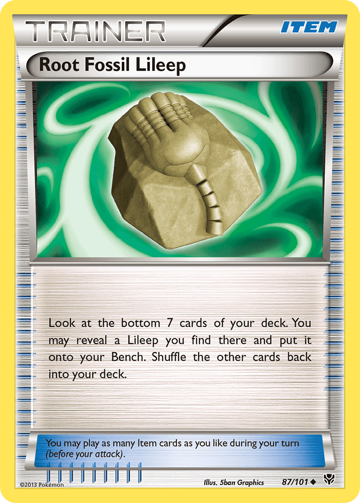 Root Fossil Lileep Plasma Blast