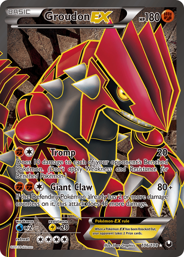 Groudon-EX Dark Explorers