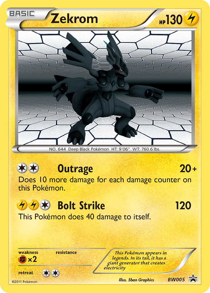 Zekrom BW Black Star Promos