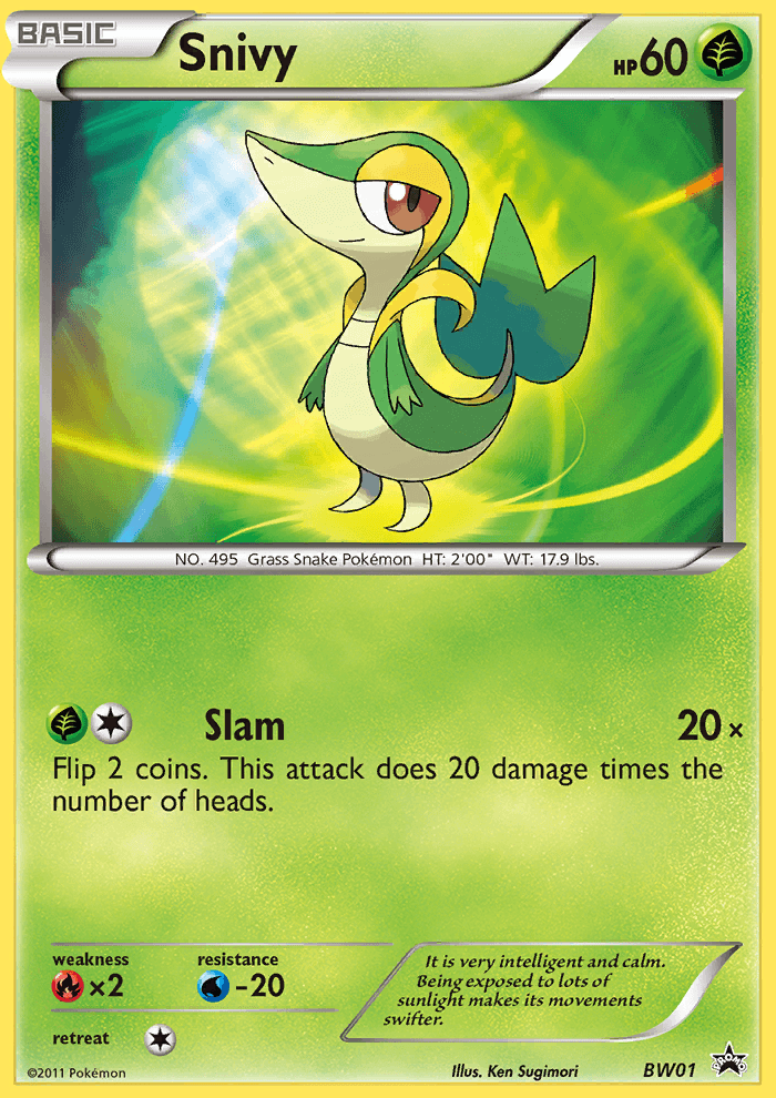 Snivy BW Black Star Promos