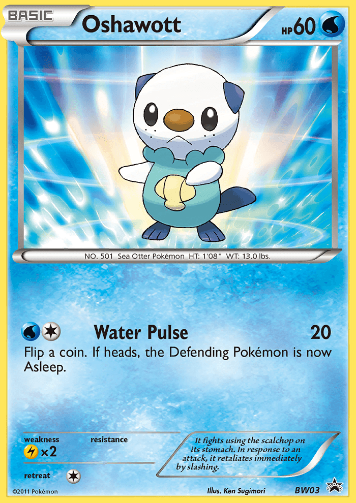Oshawott BW Black Star Promos