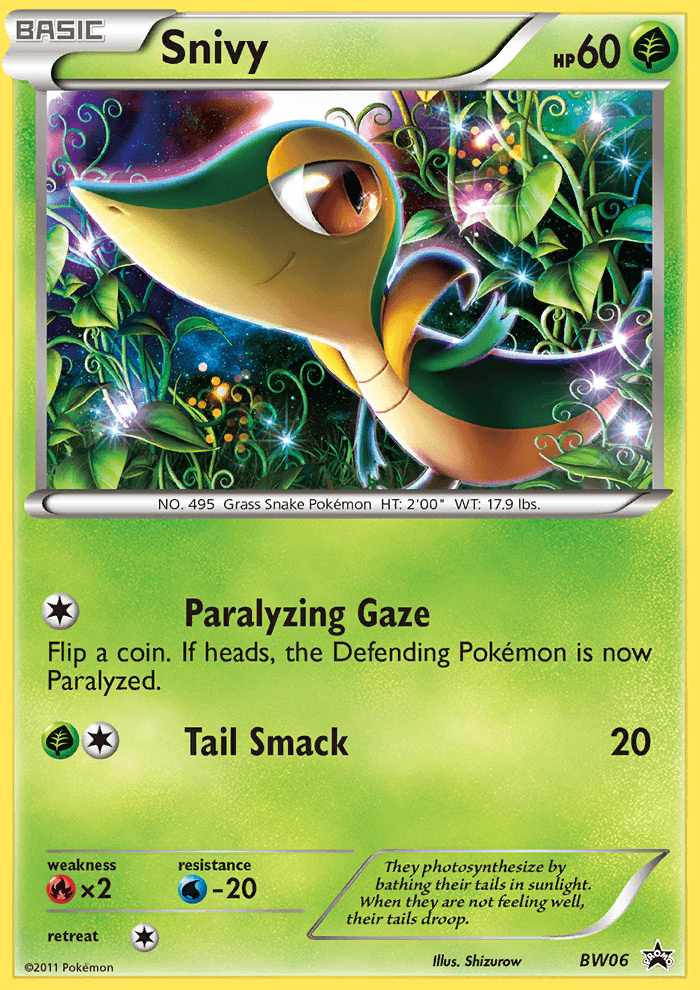 Snivy BW Black Star Promos