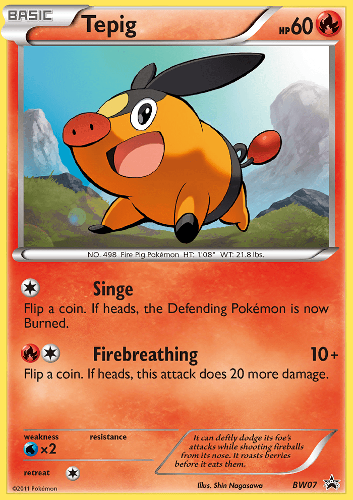 Tepig BW Black Star Promos