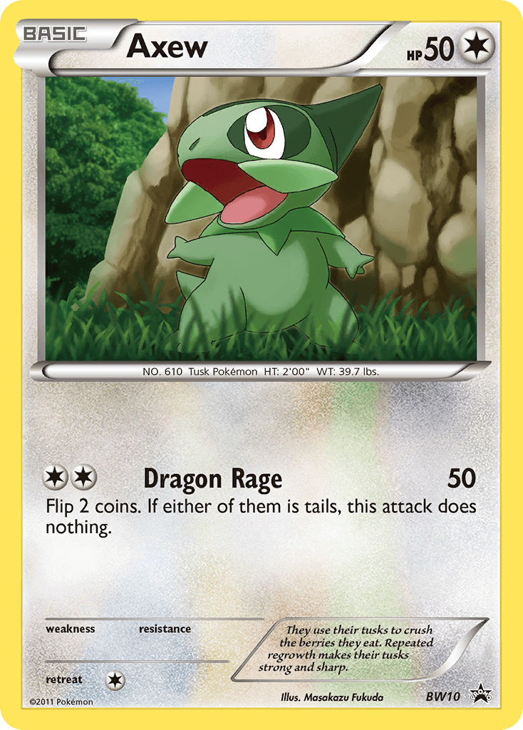 Axew BW Black Star Promos