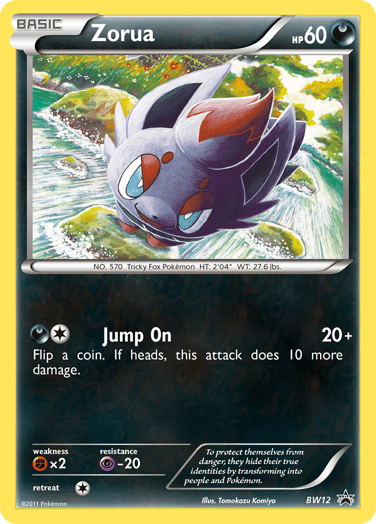 Zorua BW Black Star Promos