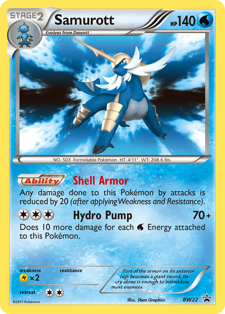 Samurott BW Black Star Promos