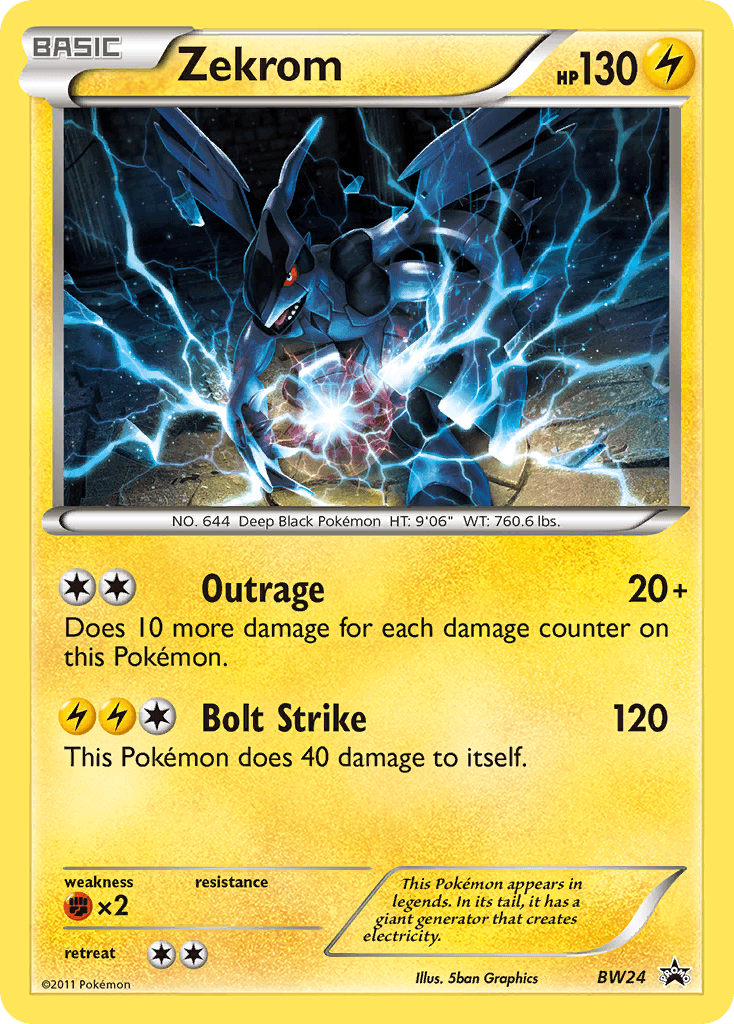 Zekrom BW Black Star Promos