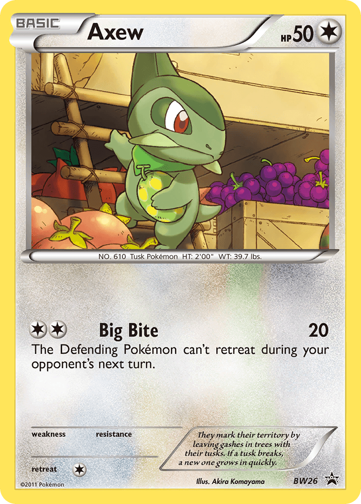Axew BW Black Star Promos