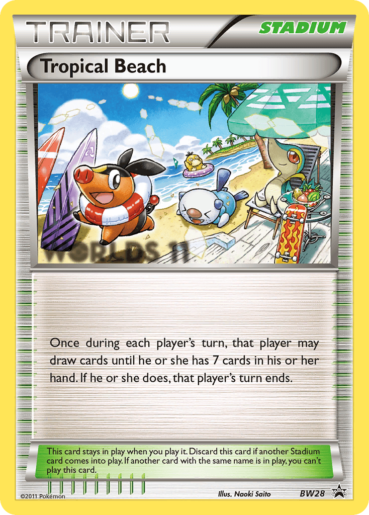 Tropical Beach BW Black Star Promos