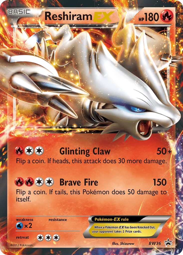 Reshiram-EX BW Black Star Promos