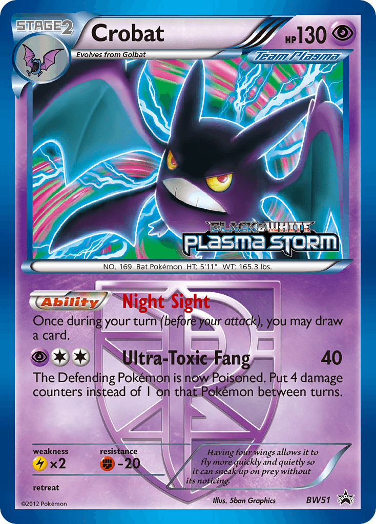 Crobat BW Black Star Promos