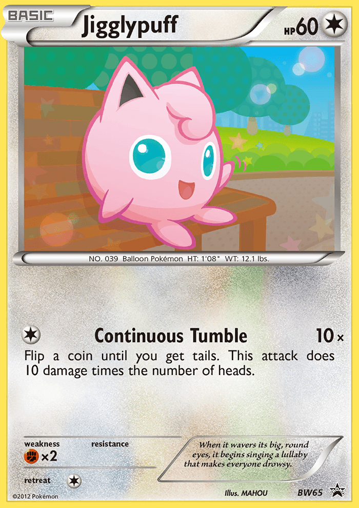Jigglypuff BW Black Star Promos