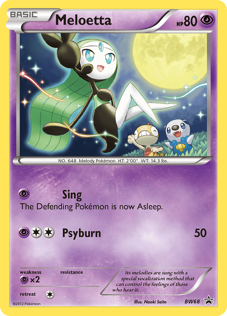 Meloetta BW Black Star Promos