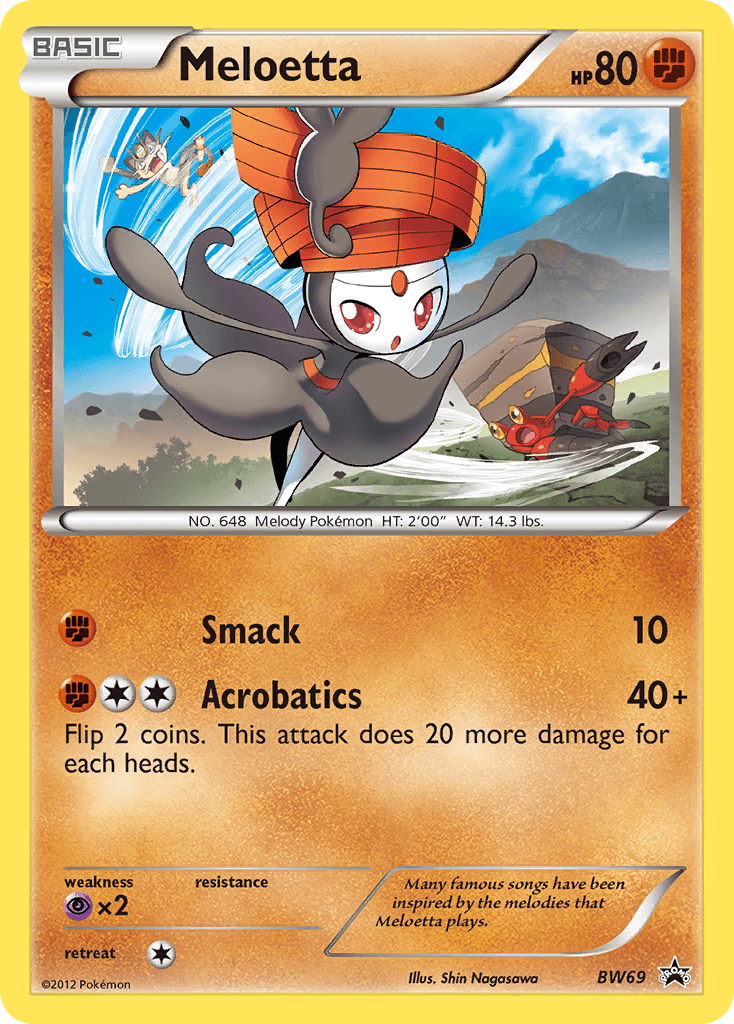 Meloetta BW Black Star Promos