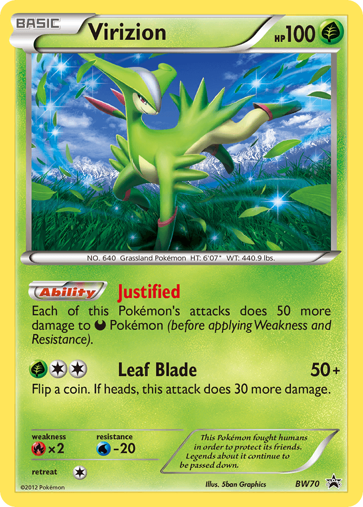 Virizion BW Black Star Promos