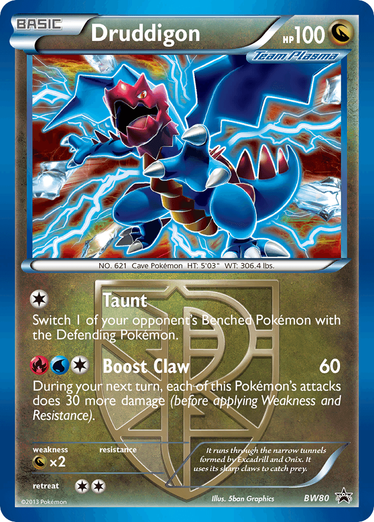 Druddigon BW Black Star Promos