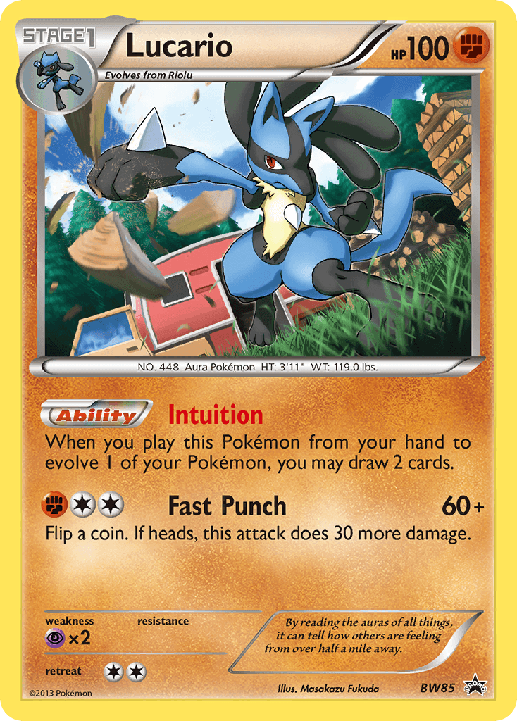 Lucario BW Black Star Promos