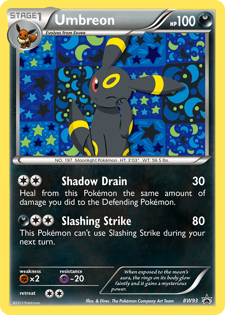 Umbreon BW Black Star Promos