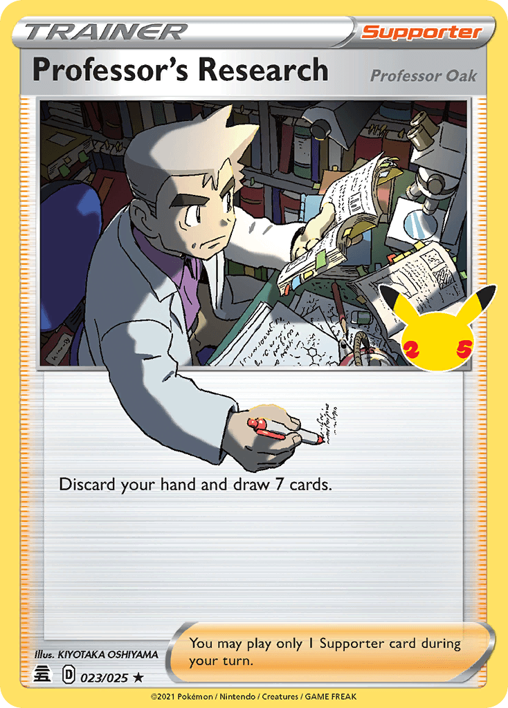 Professor's Research (Professor Oak) Celebrations
